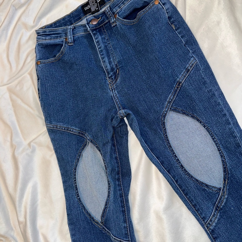 Women's Blue going out jeans fashion nova